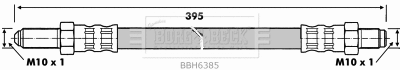 Flexible de frein BORG & BECK BBH6385