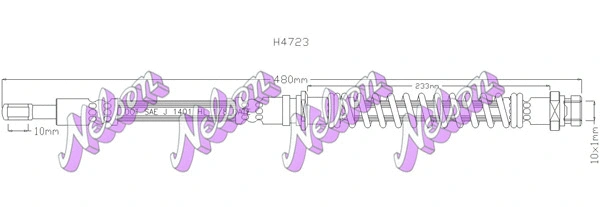 Flexible de frein KAWE H4723