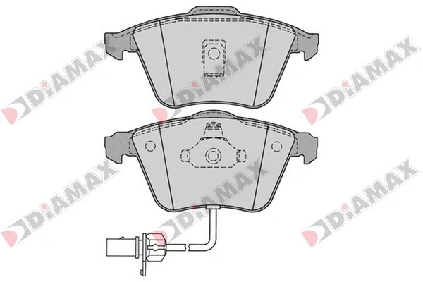 Kit de plaquettes de frein, frein à disque DIAMAX N09369