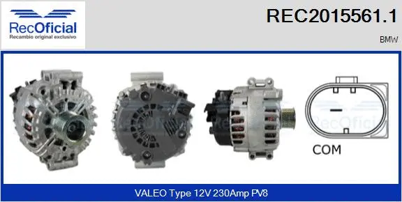 Alternateur RECOFICIAL REC2015561.1