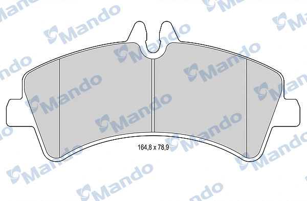Kit de plaquettes de frein, frein à disque MANDO MBF015040