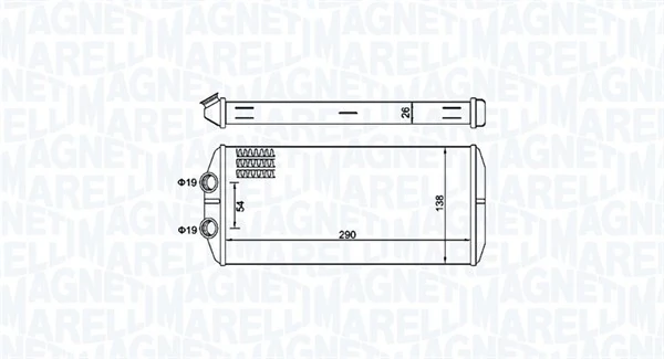 Système de chauffage MAGNETI MARELLI 350218497000
