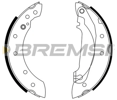 Jeu de mâchoires de frein BREMSI GF0601