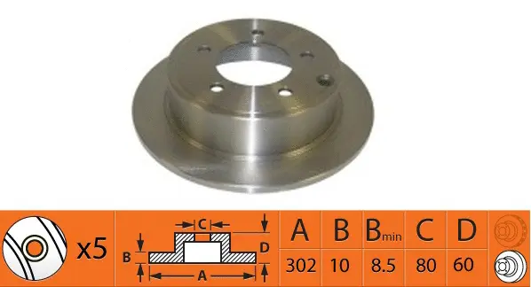 Disque de frein SB BR53103
