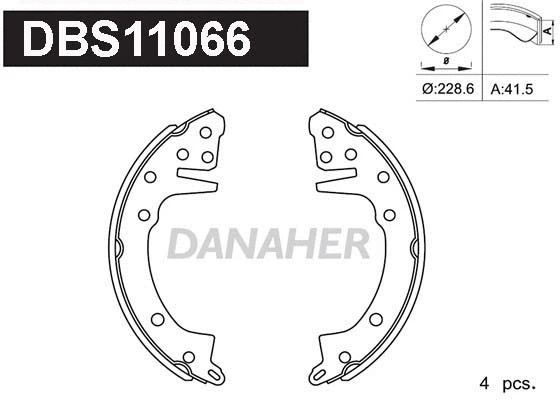 Jeu de mâchoires de frein DANAHER DBS11066