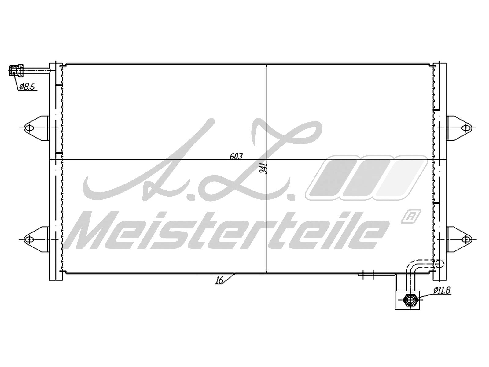 Condenseur, climatisation A.Z. Meisterteile AZMT-45-030-1064