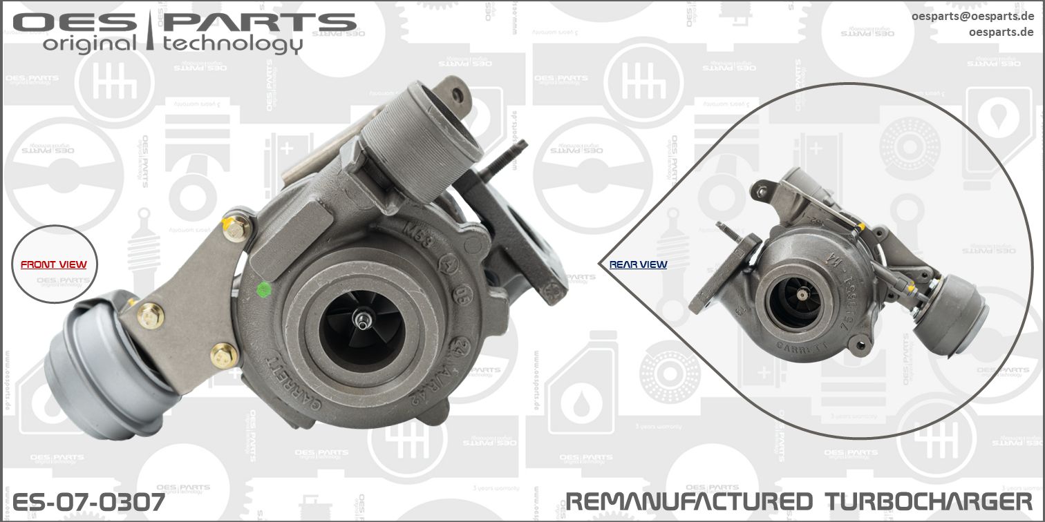 Turbocompresseur, suralimentation OES PARTS ES-07-0307