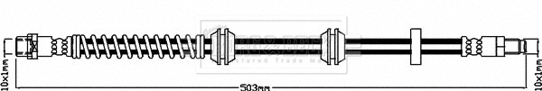 Flexible de frein BORG & BECK BBH8653