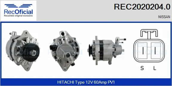 Alternateur RECOFICIAL REC2020204.0