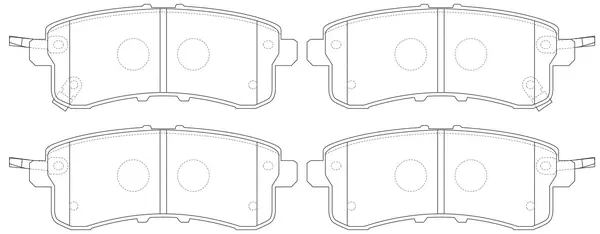 Kit de plaquettes de frein, frein à disque SB BP20554