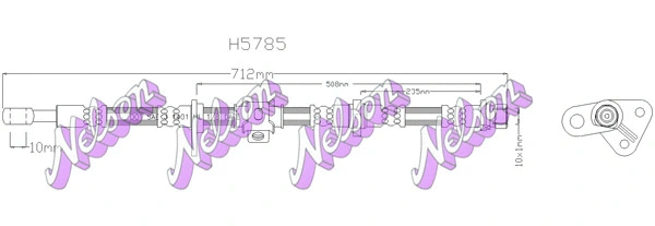 Flexible de frein KAWE H5785