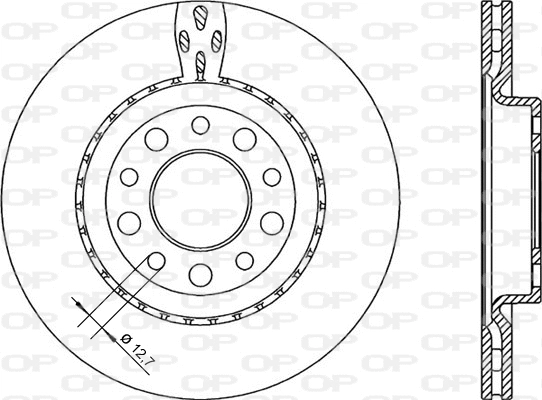 Disque de frein OPEN PARTS BDR2255.20