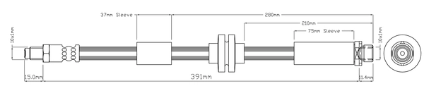 Flexible de frein ABTEX ABH1422