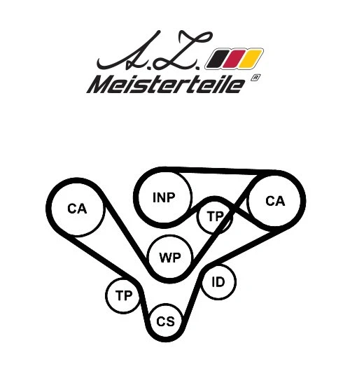 Kit de courroie crantée A.Z. Meisterteile AZMT-30-058-2036