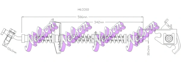 Flexible de frein KAWE H6331Q
