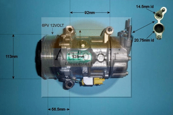 Compresseur, climatisation AUTO AIR GLOUCESTER 14-1125