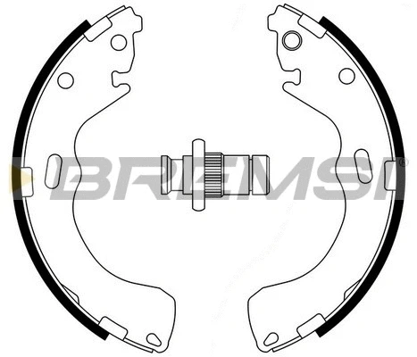 Jeu de mâchoires de frein BREMSI GF0794