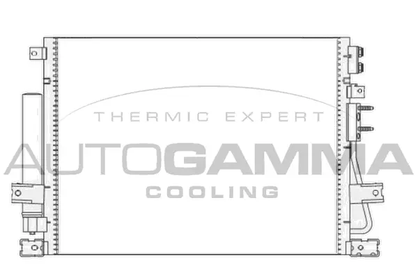 Condenseur, climatisation AUTOGAMMA 107606