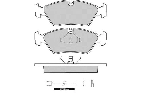 Kit de plaquettes de frein, frein à disque E.T.F. 12-0231
