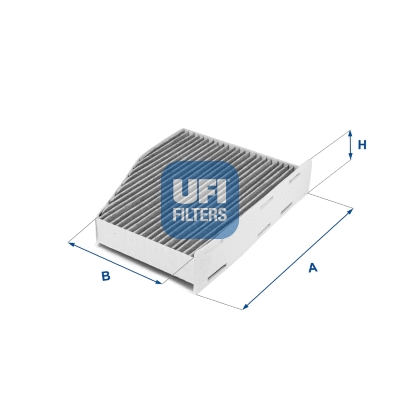 Filtre, air de l'habitacle UFI 54.124.00