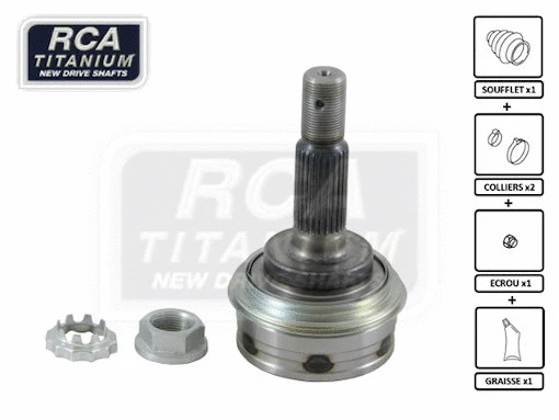 Jeu de joints, arbre de transmission RCA FRANCE TO01