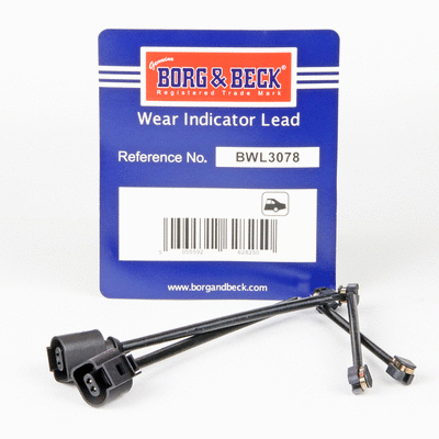 Contact d'avertissement, usure des plaquettes de frein BORG & BECK BWL3078