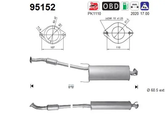 Catalyseur AS 95152
