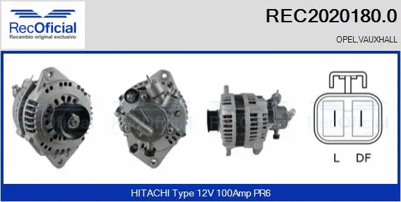 Alternateur RECOFICIAL REC2020180.0