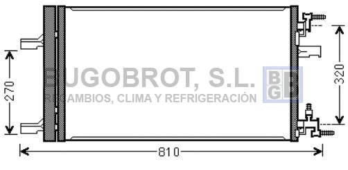 Condenseur, climatisation BUGOBROT 62-OL5499