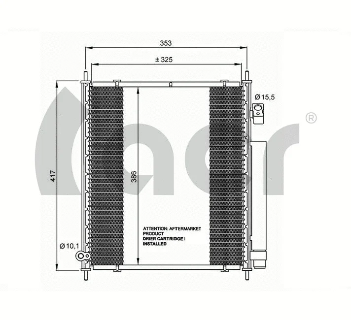 Condenseur, climatisation ACR 300610