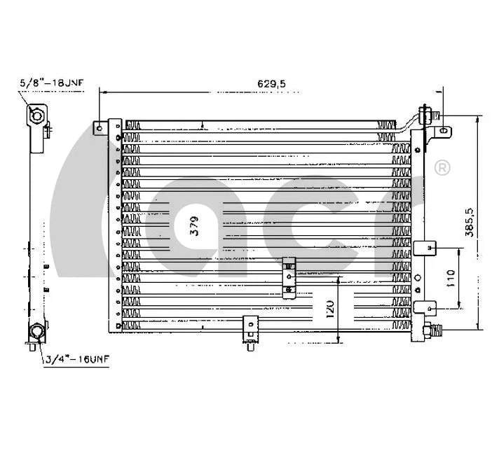 Condenseur, climatisation ACR 300135
