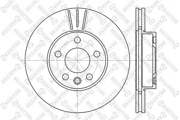 Disque de frein STELLOX 6020-2545V-SX
