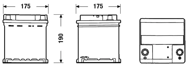 Batterie de démarrage EXIDE EC400