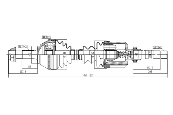 Arbre de transmission DYNAMATRIX DDS210032