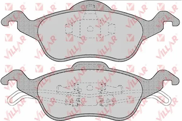Kit de plaquettes de frein, frein à disque VILLAR 626.0696
