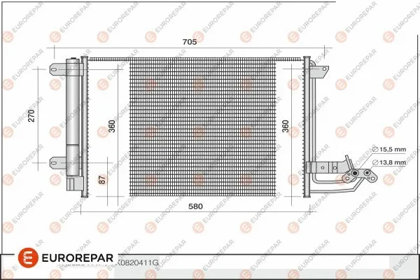 Condenseur, climatisation EUROREPAR 1609634880