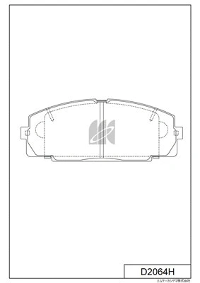 Kit de plaquettes de frein, frein à disque MK Kashiyama D2064H