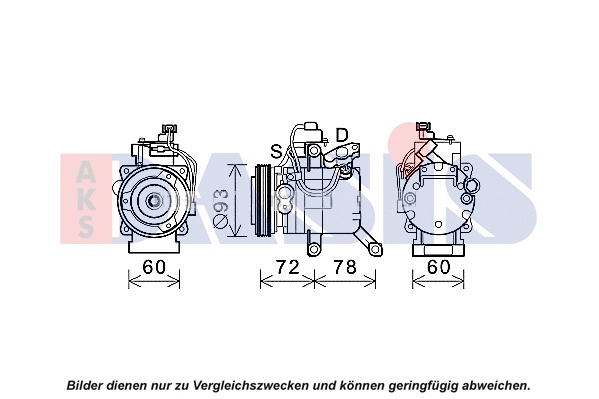 Compresseur, climatisation AKS DASIS 852805N