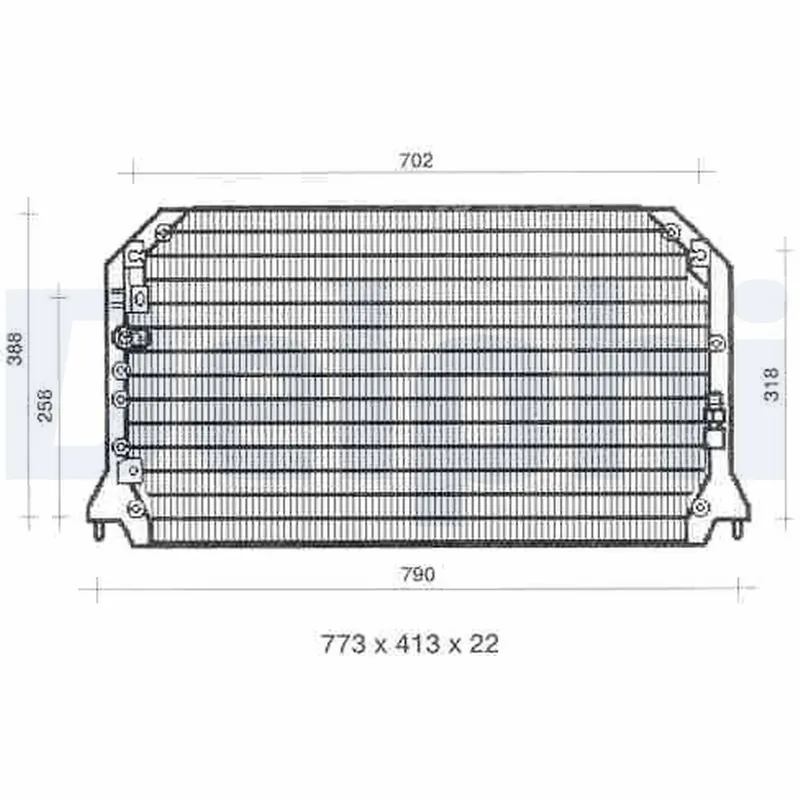 Condenseur, climatisation DELPHI TSP0225310