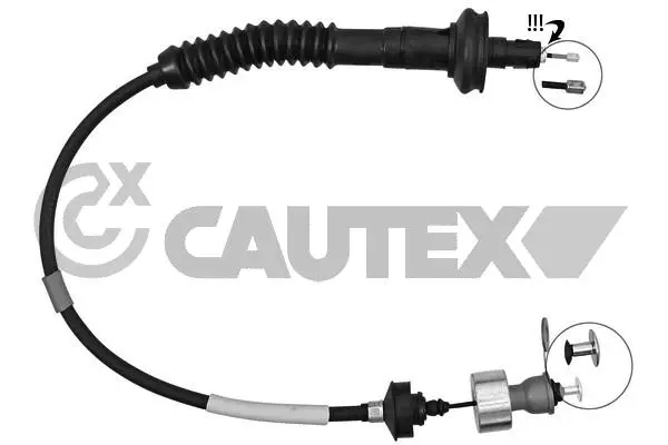 Tirette à câble, commande d'embrayage CAUTEX 038319