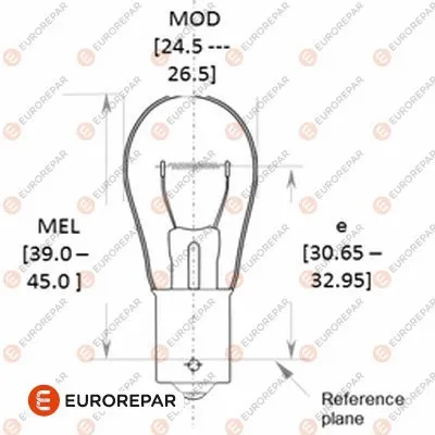 Ampoule, feu de recul EUROREPAR 1616431280