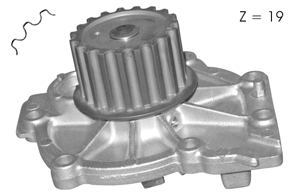 Pompe à eau, refroidissement du moteur TECDRIVE TPAE0048