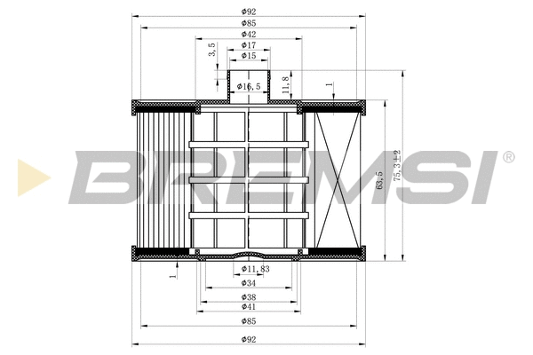 Filtre à carburant BREMSI FE0041