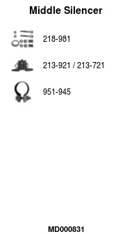 Silencieux central FA1 MD000831