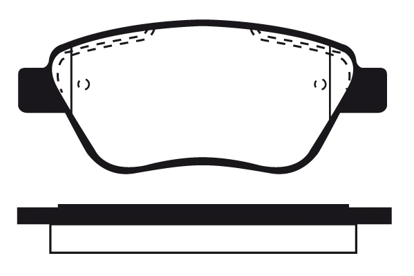 Kit de plaquettes de frein, frein à disque Technika 01543
