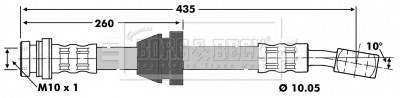 Flexible de frein BORG & BECK BBH6771