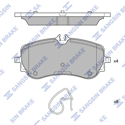 Kit de plaquettes de frein, frein à disque Hi-Q SP4402
