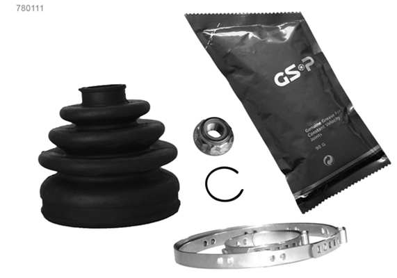 Jeu de joints-soufflets, arbre de commande GSP-BR 780111