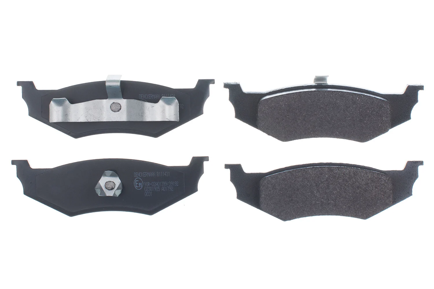 Kit de plaquettes de frein, frein à disque DENCKERMANN B111431