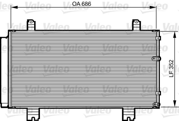 Condenseur, climatisation VALEO 814226